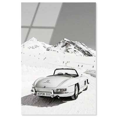 Impression sur toile 300SL in Snowscape I par Notoriart, prête à être accrochée