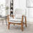 Leifer Upholstered Accent Chair with Ottoman-1534032583