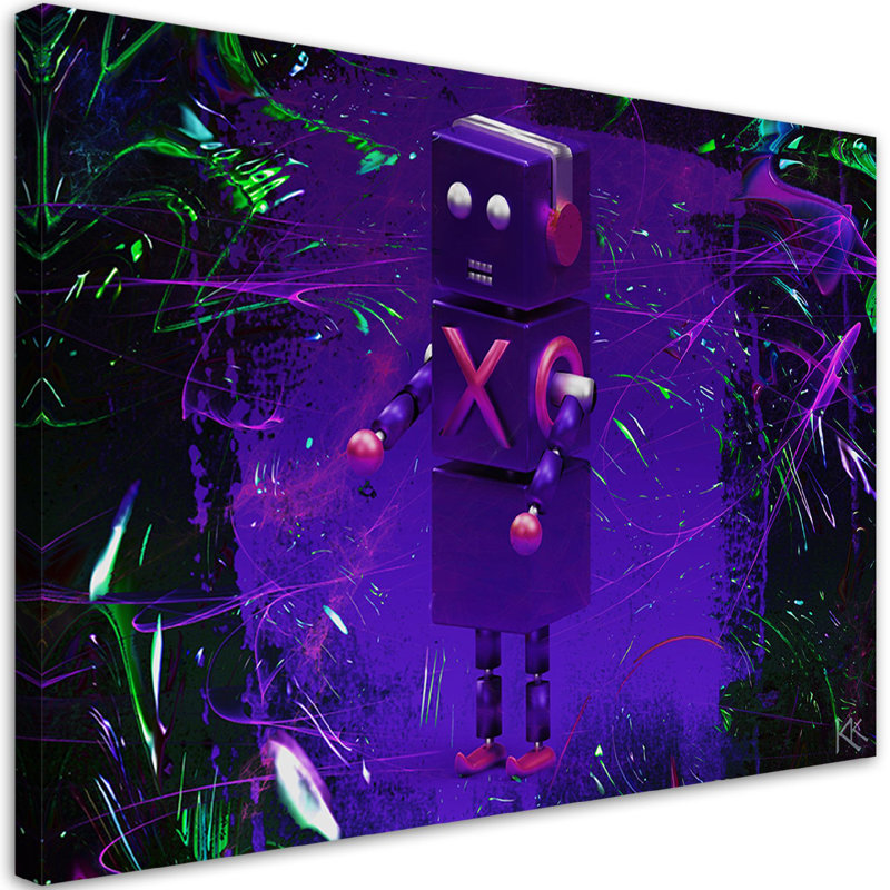 Robots for the player canvas print, 70cm H x 100cm W