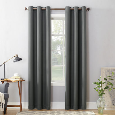 Brumbaugh Semi-Sheer Grommet Single Curtain Panel