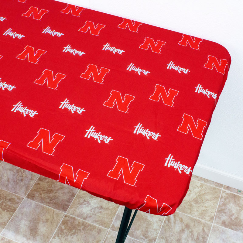 NCAA Outdoor Patio Table Cover, 96" W x 30" D, Nebraska
