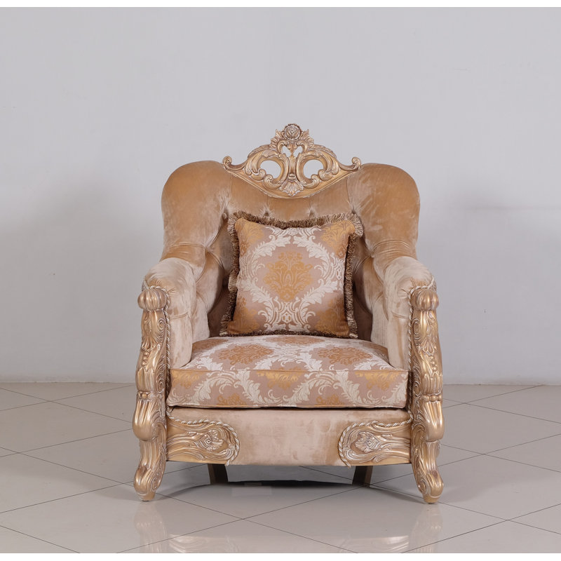 Fauteuil capitonné de 38 po Imperial Palace