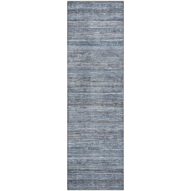 Premium Machine Washable Arnoldina AMF1846 Stripes Rug, Runner 2'3" x 7'6"