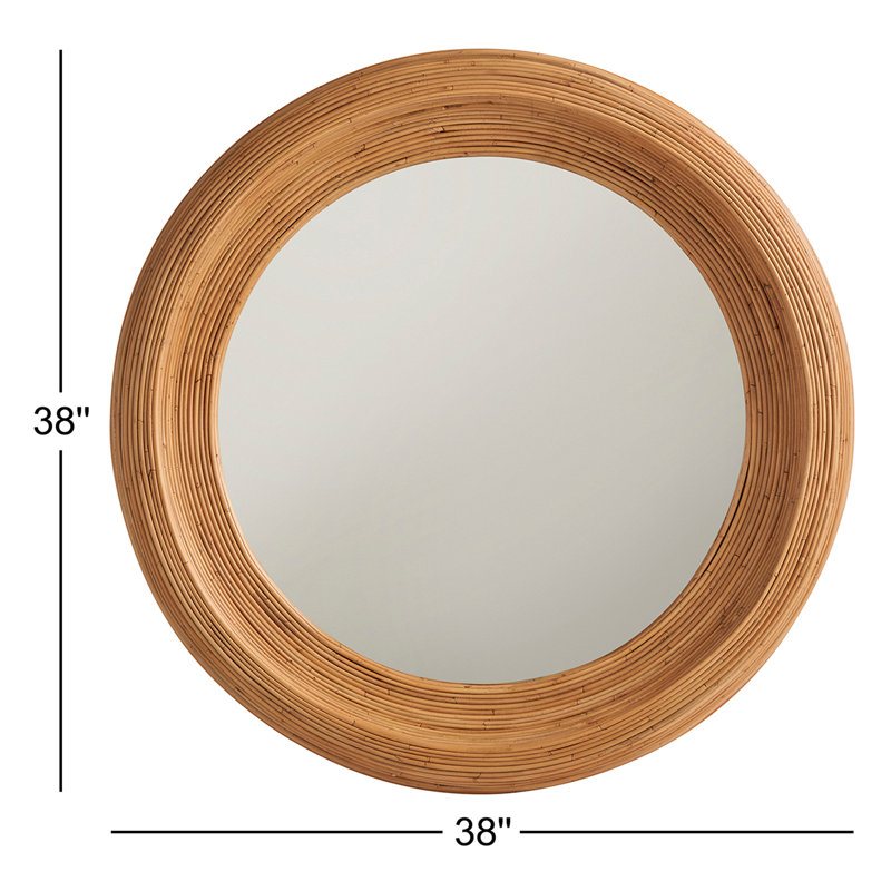 Weekender Round Rattan Wall Mirror
