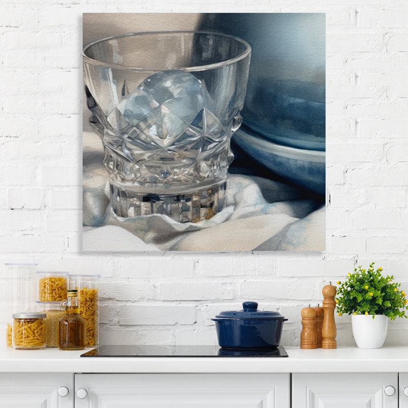 Vaisselle simple simple II sur toile, H 16 po x l 16 po x P 1 po