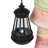 17"H Girl Holding Lantern Solar Statue with LED Lights