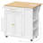 Kitchen Island Kitchen Island Cart with Drop Leaf, Power Outlets and Towel Rack-1978798650