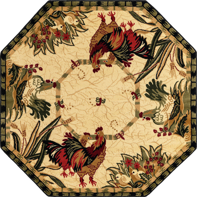 Tapis beige Josie-Leigh, Carré 5 pi
