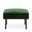 Canapé 2 places en forme de L vert avec repose-pieds-559416058