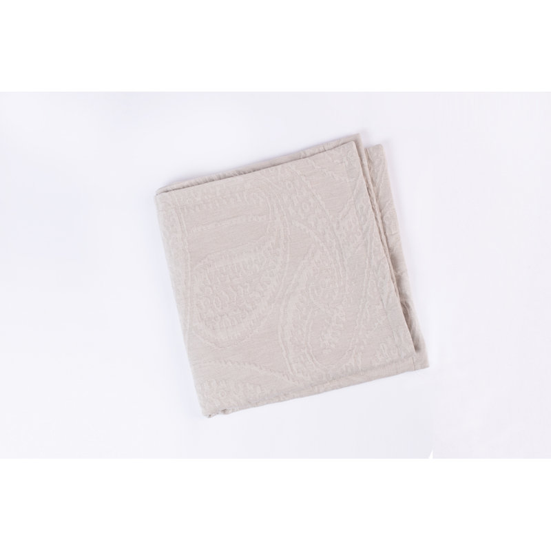 Natural Cotton Jacquard Queen Duvet Cover