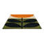 Hand Tufted Wool Floral Area Rug in Black/Green/Orange-599472364