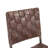 25'' H Genuine Leather Upholstered Parsons Chair