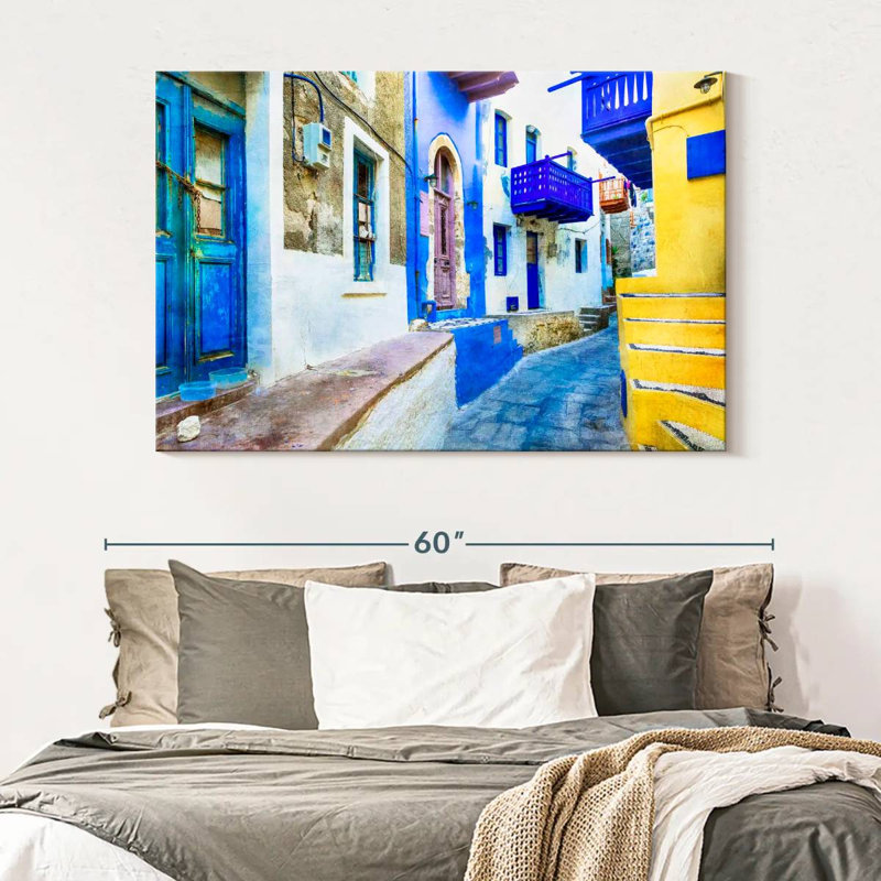 Sirci Nisyros, ruelle résidentielle, H 34 po x l 51 po