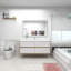 Ensemble de meuble-lavabo mural simple 60 po Momoe-1336575784