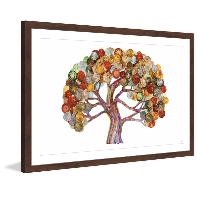 Coin Tree II par Eyre Tarney - reproduction de cadre photo, H 24 po x l 36 po x P 1,5 po