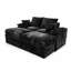 Causeuse modulaire en velours côtelé de 71 po avec rangement sous le siège et repose-pieds, canapé modulaire à assise profonde-1693423560