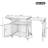 Versatile Outdoor Cabinet With Folding And Extendable Worktop, Ample Storage Space And Lockable Wheels