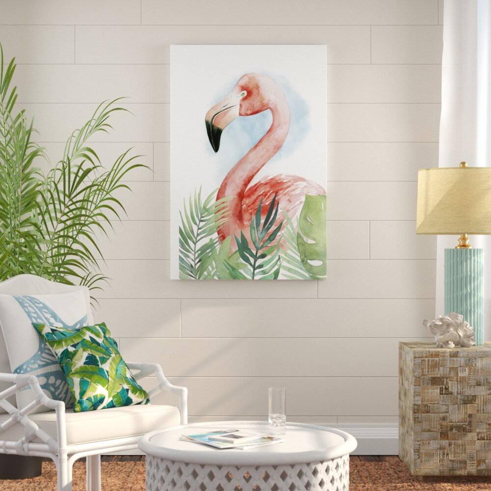 Leinwandbild Flamingo Composition II von Grace Popp