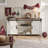 Tv Stand For Tvs Up To 70" with 2 Sliding Barn Doors and Built-In Charging Station-2124705848
