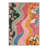 Verdant Floral Machine Washable Green / Pink / Blue / Yellow / Orange Indoor Area Rug with Non-Slip Backing-128992480