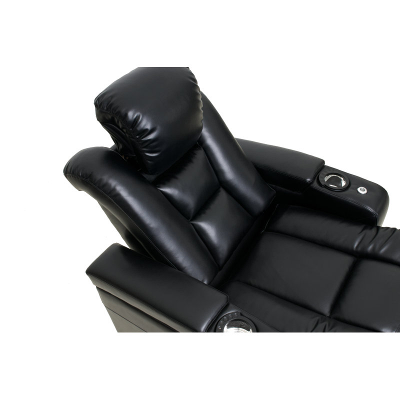 Siège de cinéma inclinable électrique de 138 po de largeur avec porte-gobelet configurable, Régate luxueuse