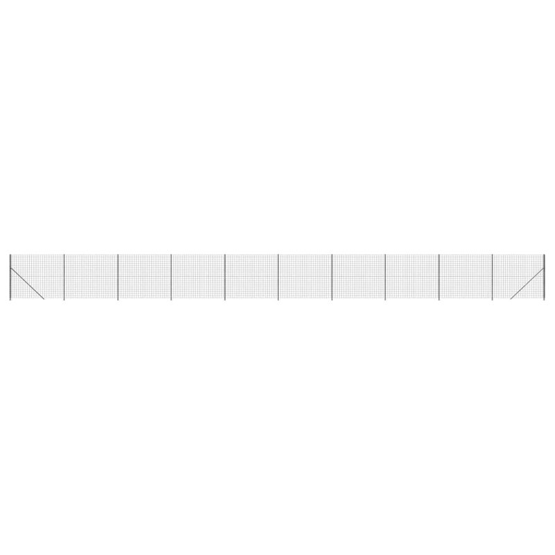 Baryal Metal Wire/Mesh Fence, Green, 180cm H x 2500cm W x 10cm D, 13