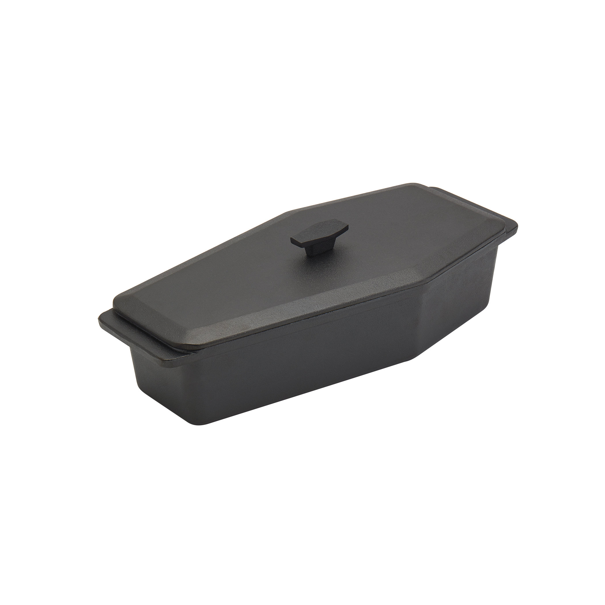 Smith and Clark Smith & Clark Pre-Seasoned Cast Iron Skeleton Coffin Casket Loaf Pan Dutch Oven & Reviews | Wayfair