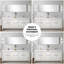 Meuble-lavabo double blanc l 80 po x P 20 po avec plateau en marbre de culture