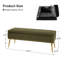 Banc de rangement rembourré en velours Kajana-1744313859