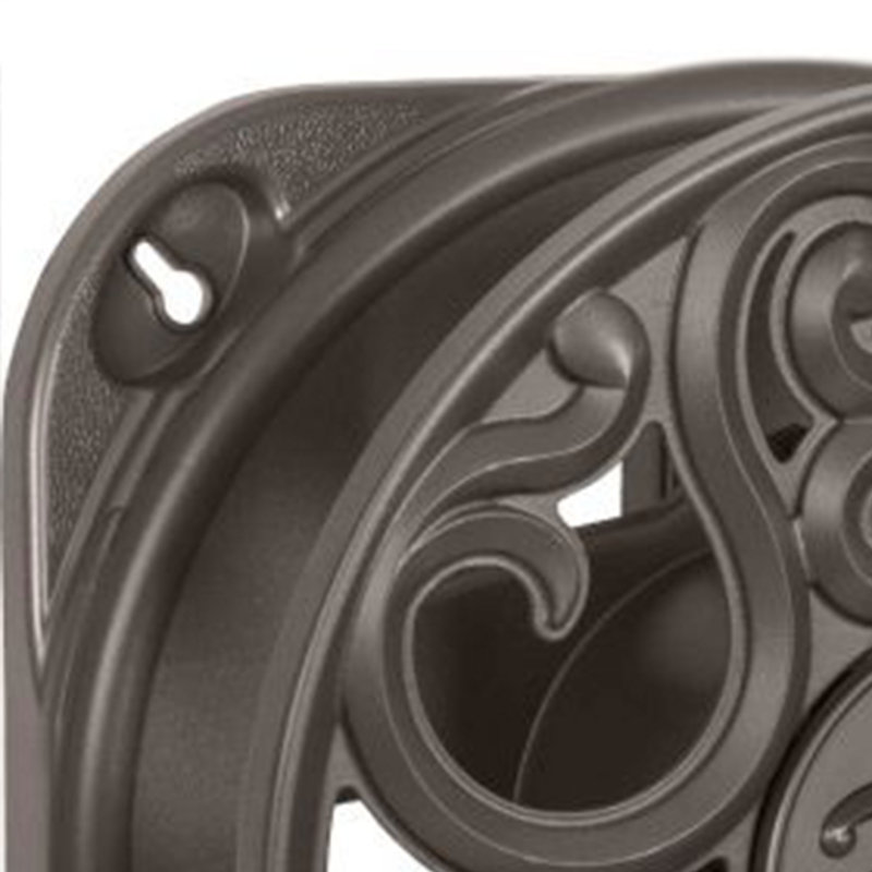 Bronze Decorative Wall Mount Hose Reel with Scroll Design