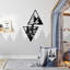 Décoration murale élégante en métal, finition noire, 31,5 po x 19,7 po | 100% métal durable (épaisseur: 0,06 pouce) | Léger à 1,8 lb | Parfait pour la maison, le bureau ou la galerie, design moderne et chic