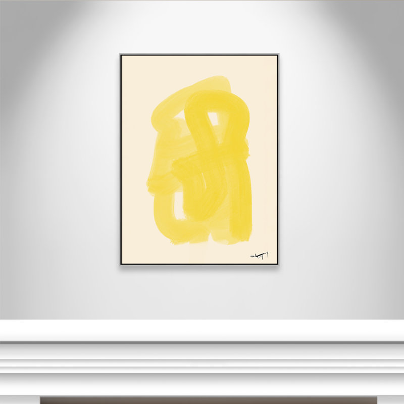 «Shillington Matin Dete Print» par N.Atelier, H 49,5 po x l 37,5 po, Argent argent
