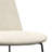 Corina Linen-Look Upholstered Dining Chair with Sled-Style Metal Base in Contemporary Style (Set of 2)-451712979