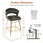 Tabouret de comptoir 25,2 po-1045916269