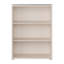 Chadwic Modern minimalistic shelf unit with 3 open shelves, bookshelf, engineered wood, beige, 74.5 cm W x 99.1 cm H x 34.9 cm D