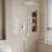 1-Spray 11.8 In. Wall-Mounted Dual Fixed And Handheld Shower Head 2.5 GPM With Slide Bar, Body-Sprays-112006270