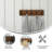 Nariaki Wall Mounted Solid Pine Wood Storage Rack with 5 Hanging Hooks-1954686540