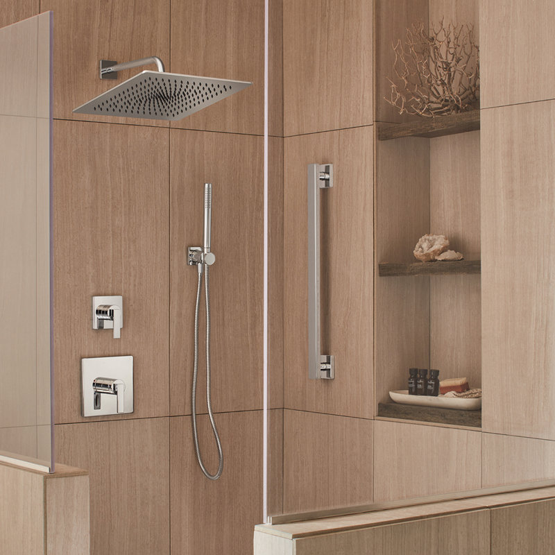 Support de douche à main Lura, Chrome poli