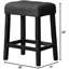 Table de salle à manger 3 pièces pour comptoir - table en bois massif avec prise électrique, 2 ports, tabourets de sièges, noir anthracite, design rustique et transitionnel, table de 60 po, sièges 2, rectangulaire, prise de style