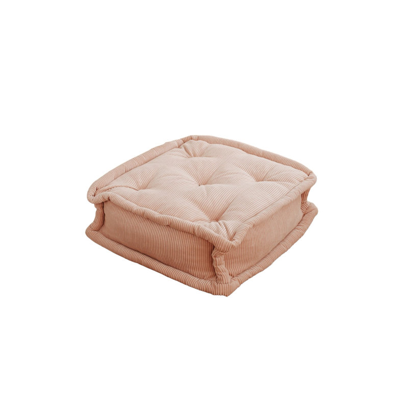 Luxurious Velvet Cushion, Pink, 21.7 x 6.3 x 21.7 inches | 100% Velvet Fabric, Filled with Soft Scrap Sponge & Fiber | Perfect for Sofas, Beds, & Chairs | Stylish Comfort for Home Decor & Relaxation