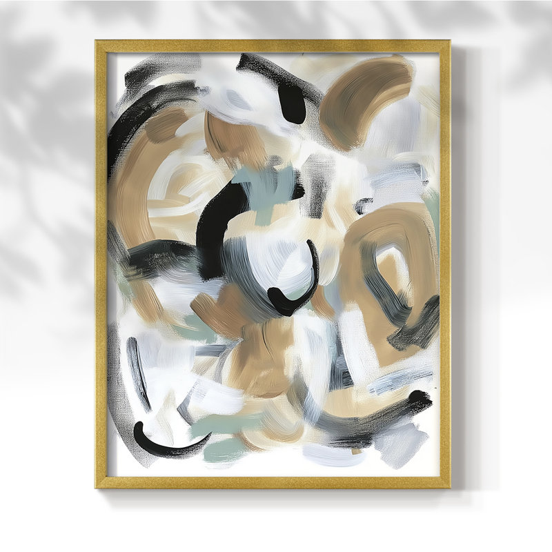 Série ABSTRACT DCCXCV - Impression encadrée de qualité supérieure - Prêt à être accroché - Aucun clou requis