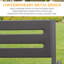 Ensemble de 4 chaises de patio d'extérieur en métal pour l'extérieur