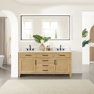 Ensemble de meuble-lavabo double 72 po Salome