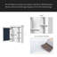 Armoire à pharmacie de salle de bain avec miroir 30 po x 28 po, armoire à miroir murale avec rangement, armoire de rangement blanche pour salle de bain