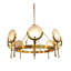 Vendome Marble & Brushed Gold Chandelier