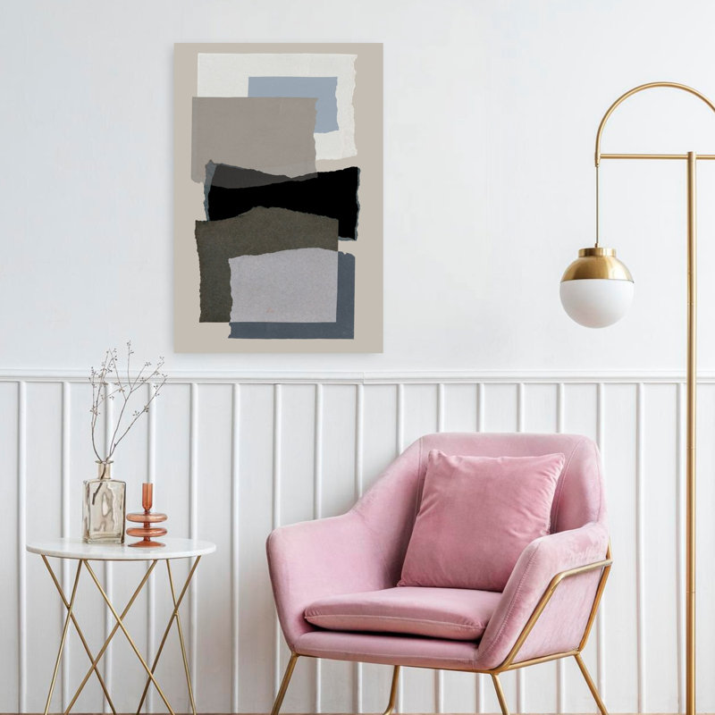 Art contemporain, art moderne abstrait, H 24 po x l 16 po