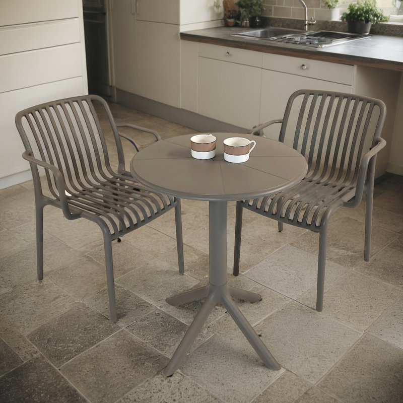 Beven 2 - Person Dining Set, Grey