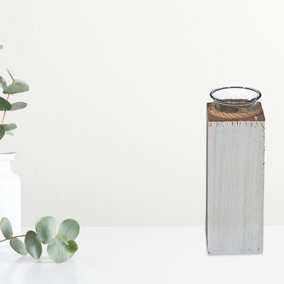 Photophore en bois 8 po
