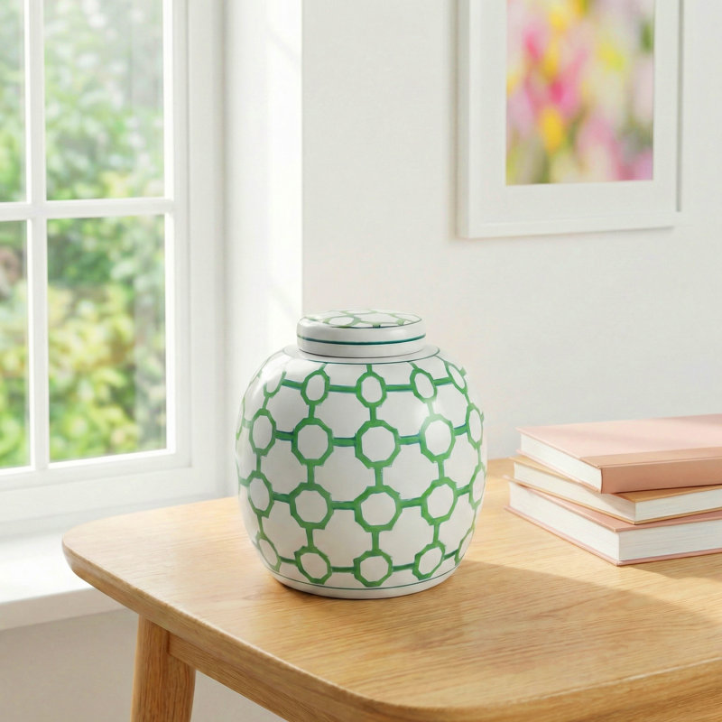 Delaine Handmade Porcelain Ginger Jar