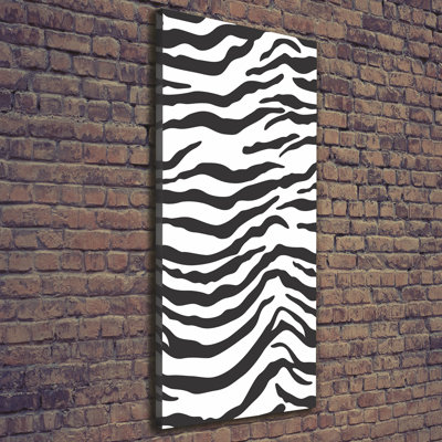 Zebra Background - Wrapped Canvas Print